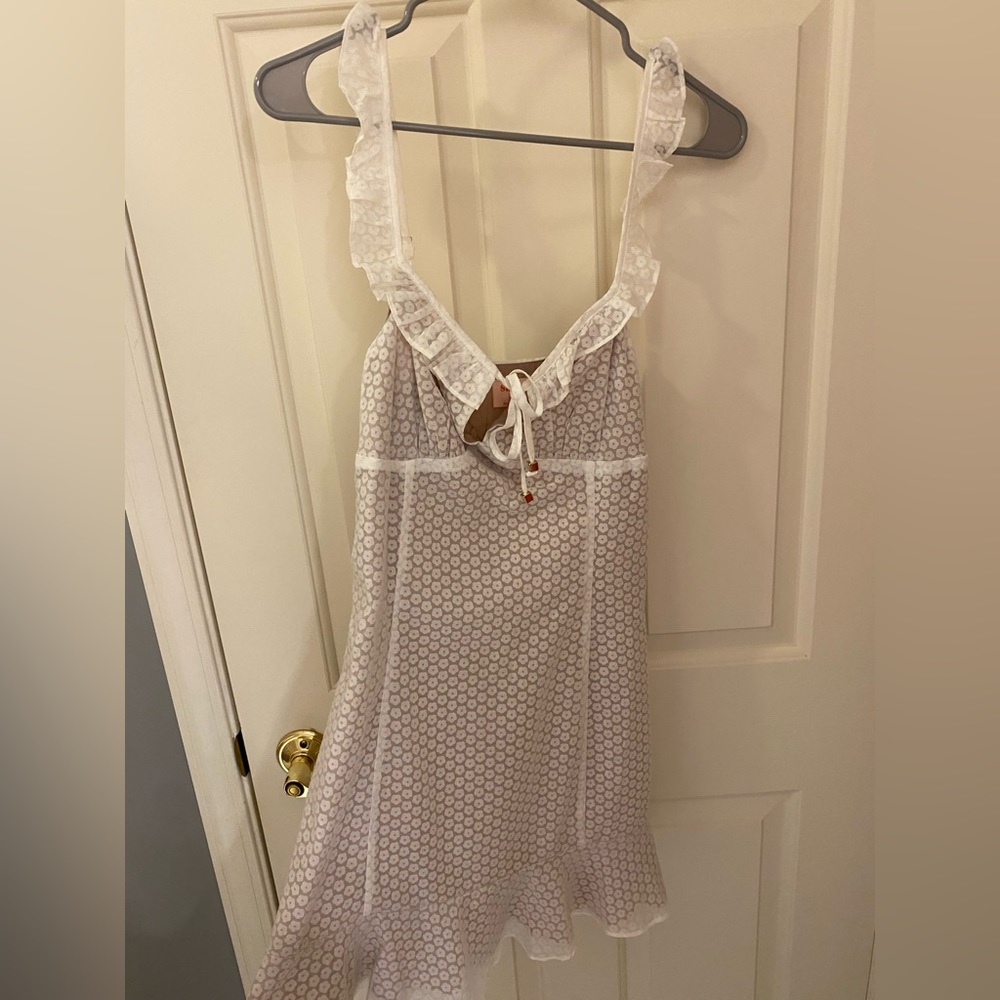 Showpo White Flower Dress, 6